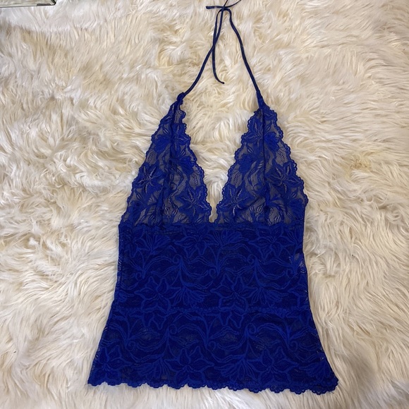 Blue Halter neck top - Picture 2 of 8